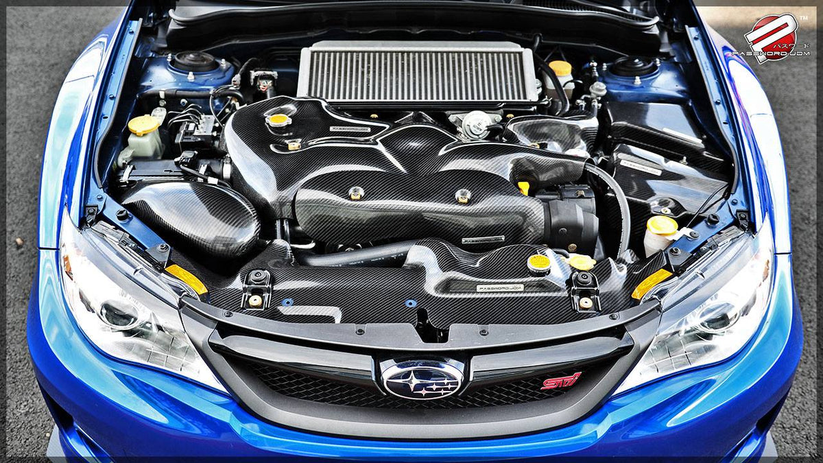 Password:JDM Dry Carbon Fiber Engine Cover 08-14 Subaru WRX STi