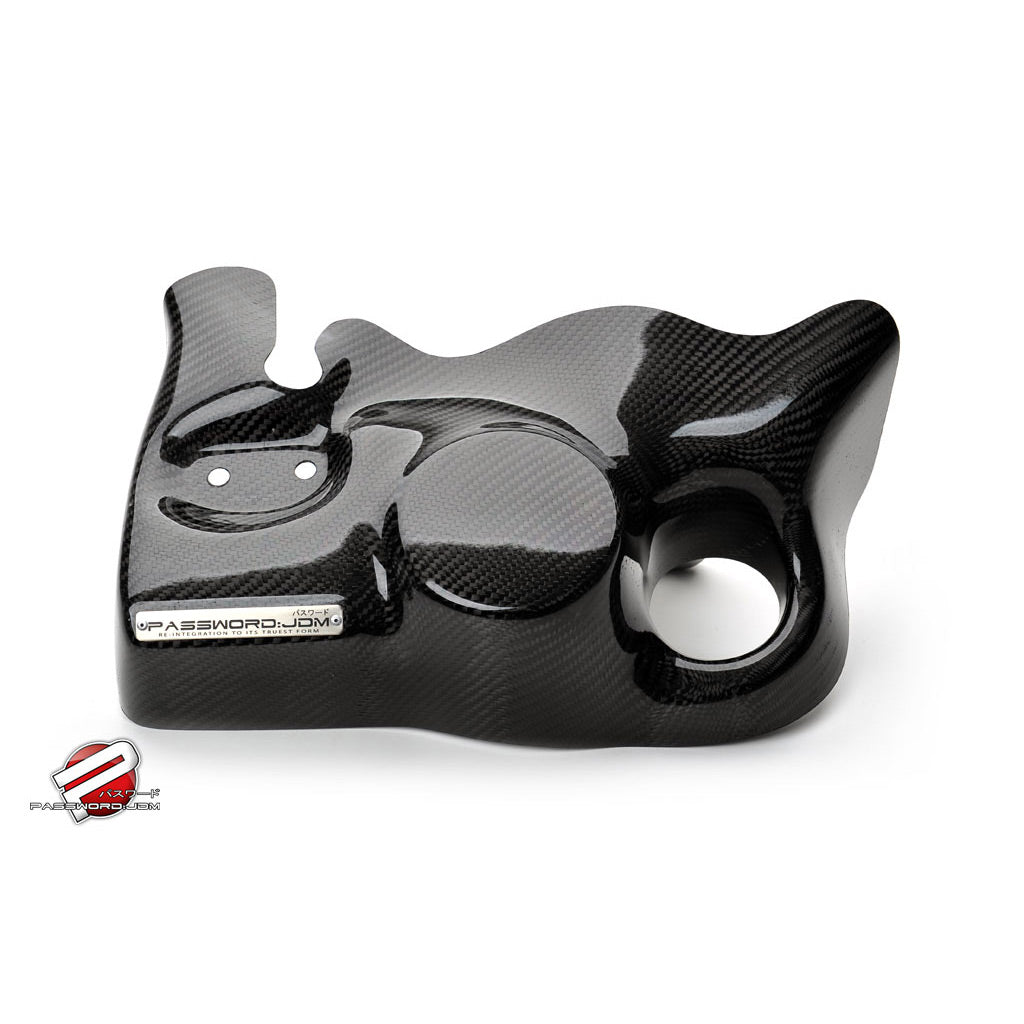 Password:JDM Dry Carbon Fiber Oil Filter / AC Pump Shield 2013