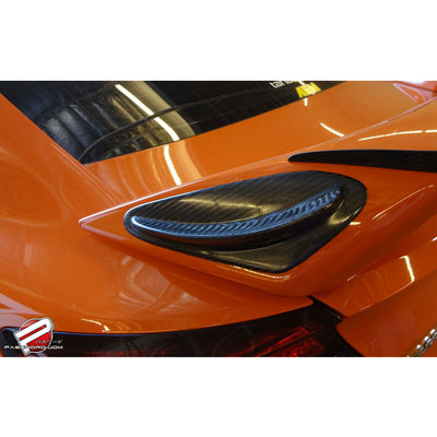 Password:JDM Dry Carbon Fiber Rear Spoiler Winglets 14-15 Civic Si 2DR