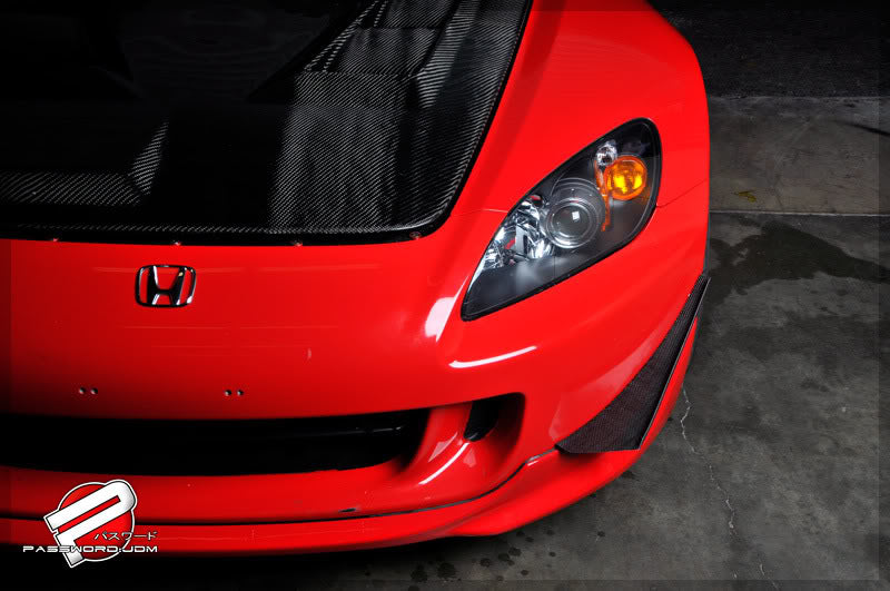 Password:JDM Dry Carbon Kevlar Street Canards (AP2 S2000