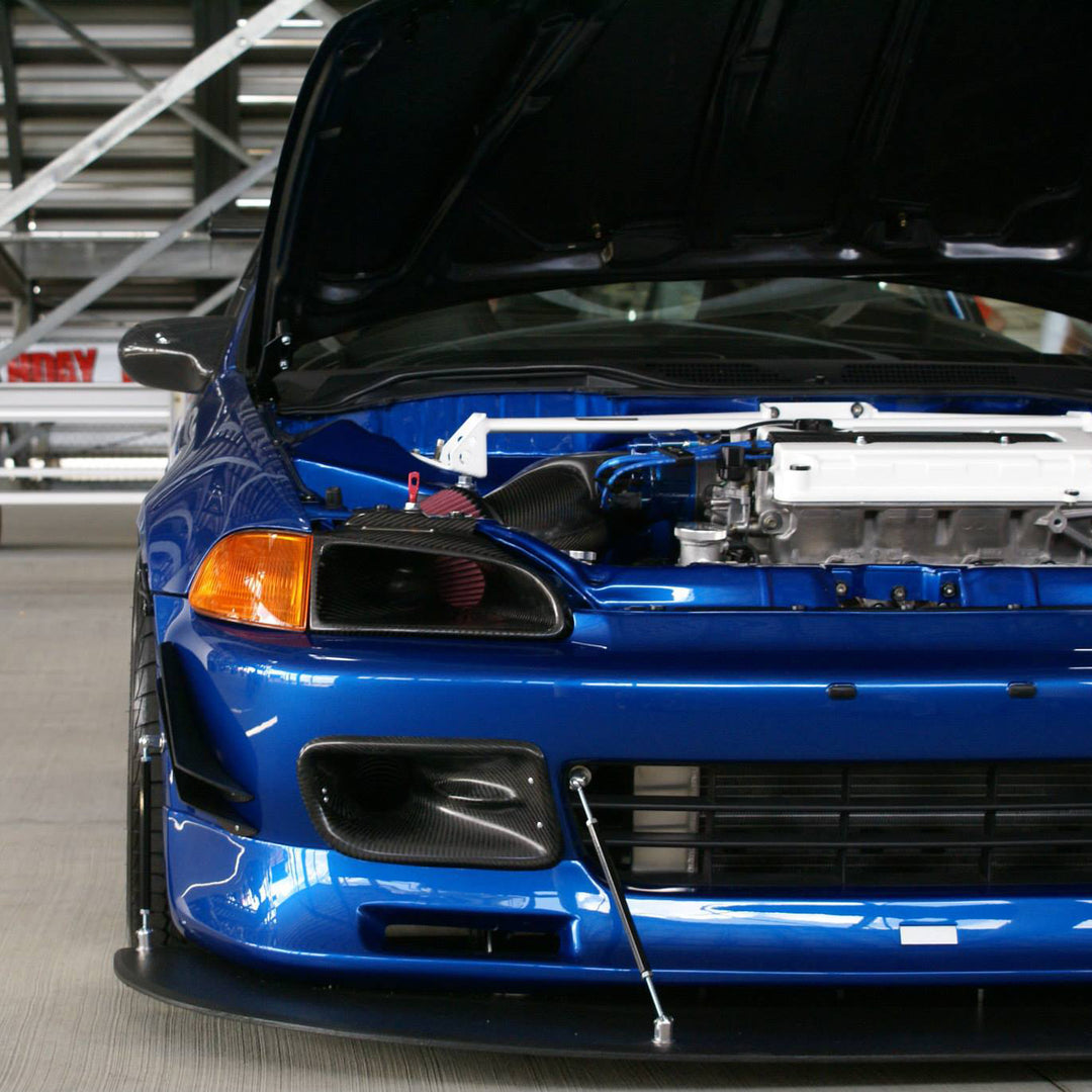 Password:JDM Dry Carbon Fiber/Kevlar Bumper Ducts 92-95 Civic 2
