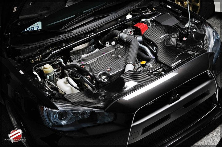 Password:JDM Dry Carbon Fiber Cooling Plate 08+ Mitsubishi EVO X