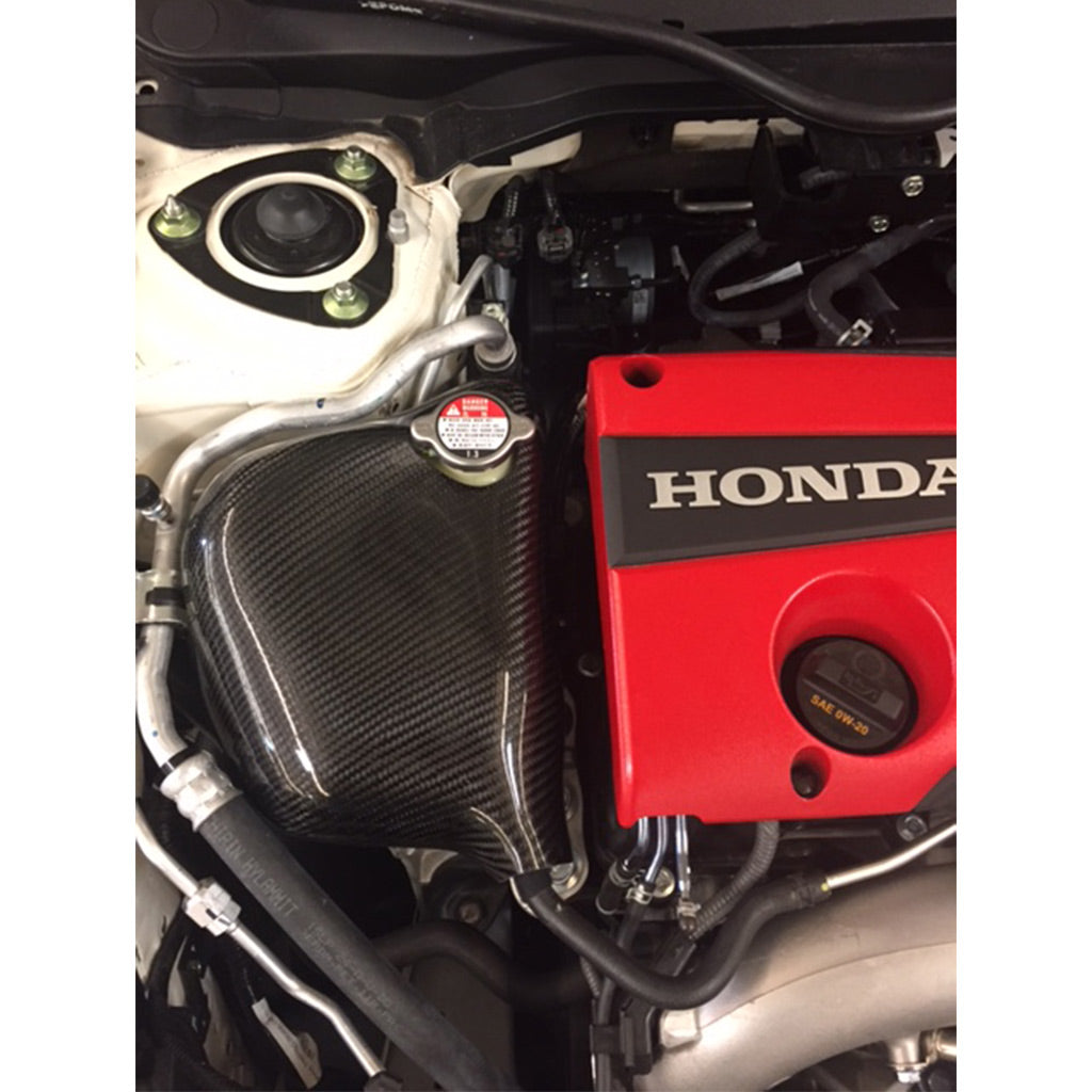 Password:JDM Dry Carbon Fiber Coolant Reservoir Cover 16-21 Civic