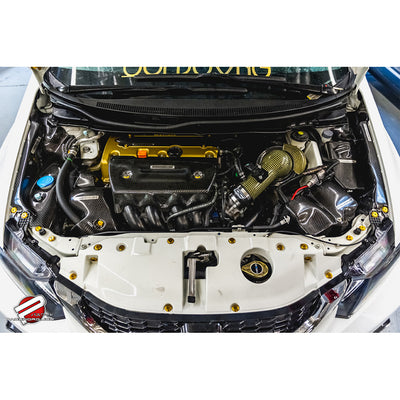 Password:JDM Dry Carbon Fiber Engine Frame Shield 12-13 Honda Civic Si 2Dr Coupe