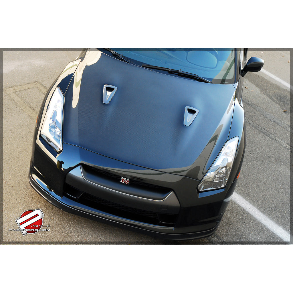 Password:JDM Dry Carbon Fiber Hood (2009-2016 Nissan R35 GT-R ...