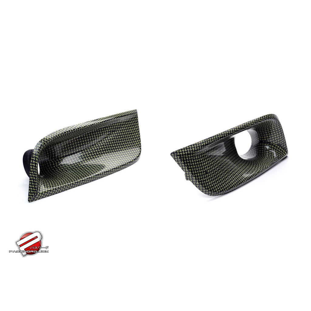 Password:JDM Dry Carbon Fiber/Kevlar Bumper Ducts 09-11 Civic 2Dr