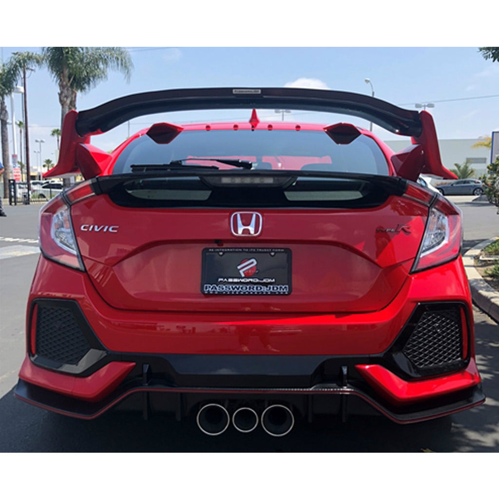 Password:JDM Dry Carbon Fiber Gurney Flap FK8 Honda Type R
