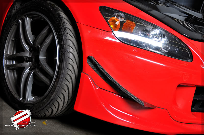 Password:JDM Dry Carbon Fiber Street Canards (AP2 S2000 Password:JDM Dry Carbon Fiber Street Canards (AP2 S2000